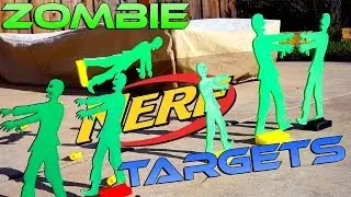 Мишени Nerf против зомби? Обзор игрушечных мишеней!