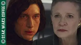 Does Leia use the Force on Kylo Ren?