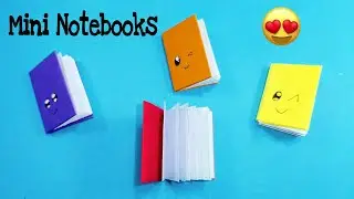 DIY MINI NOTEBOOKS ONE SHEET OF PAPER - DIY BACK TO SCHOOL