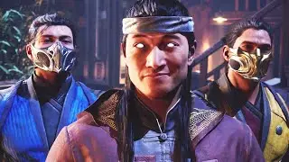 Mortal Kombat 1 &mdash; Madam Bo's Bar Fight (Complete Scene) : Scorpion, Smoke, Sub-Zero, Lord Liu Kang
