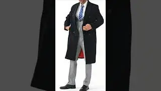 Luxury Men&rsquo;s Wool & Cashmere Overcoat with Red Lining | The Platinum Tailor
