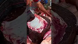 Amazing fastest workers meat cutting skills #viral #viralshorts #trending