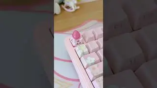 changing keycaps for my feker k75🌸🩷 #unboxing #keyboard #keycaps #kawaii #pink #aesthetic #cute