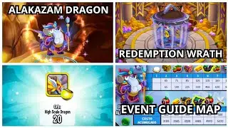 SCALY MAZE Event Guide Map | GET Alakazam Dragon | Redemption Wrath Wizard Hollow | Dragon City 2023
