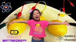 Fruit Batteries 🍎🍋🍅: Are they real?:  Electricity Science  explained for Kids by a Kid.