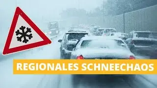 Wetter morgen: Regionales Schneechaos! Gl&auml;tte und schlechte Sicht
