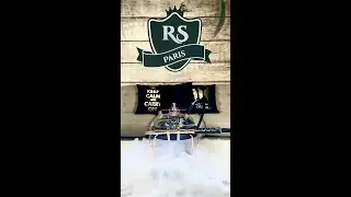 Une chicha suspendue sur son socle, la MS Scandi 💨💨