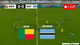 🔴LIVE :  Benin vs Botswana | AFCON 2025 Match Simulation | eFootball PES 2021 simulation