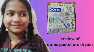 Review of doms pastel brush pen # try it # sanavi creative corner# please subscribe