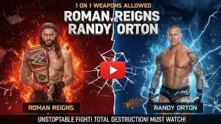 Roman Reigns vs Randy Orton 🔥 1 on 1 Weapons Allowed | Dream WWE Match