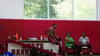 Dennis Smith Jr Pro Day Drills with Player Development coach Nick Friedman