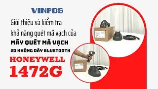 Máy quét mã vạch 2D Honeywell 1472G không dây bluetooth - Đọc nhạy, vận hành ổn định, chuyên nghiệp