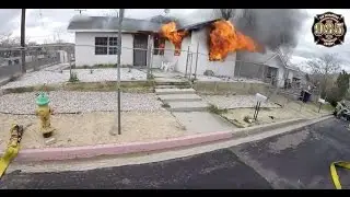 #Local935 #Firefighters respond to Residential Arson Fire in Old Town, #Victorville.