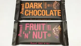 New Yummy Amul Dark Chocolate Vs Amul Fruit 'N' Nut
