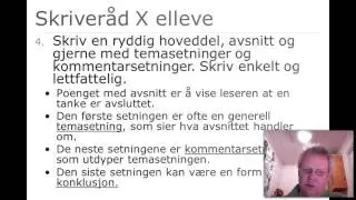 Skriver&aring;d X elleve