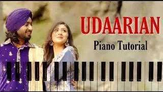 Udaarian PIANO TUTORIAL | Slow | Easy | Advanced | Satinder Sartaaj | With Lyrics | Silky Octave