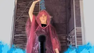 [ASMR] Wet clothes sounds | Raining Poncho Sounds [Relaxing] 🚿