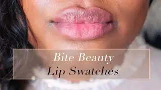 NEW LIPPIES | Bite Beauty Lip Swatches - Millennial Pinks and Outburst Stains | Ameeta Natasha