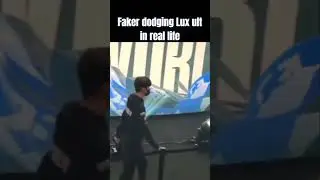 Faker dodging Lux ult IRL | #faker #leagueoflegends #lol #games #gaming #funny #shorts #short #meme
