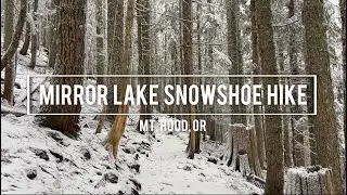 Mirror Lake Snowshoeing Hike Mt. Hood, Oregon