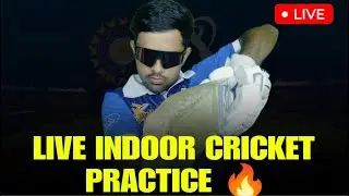 🤯 LIVE INDOOR CRICKET NIGHT PRACTICE ❤️😍