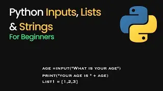 Python Lists, Inputs & Strings