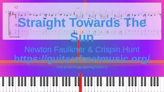 Straight Towards The Sun Sheet Music Free, Newton Faulkner & Crispin Hunt Synthesia Piano