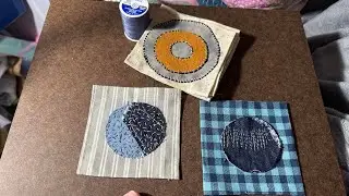 Circle a day project slow stitching 