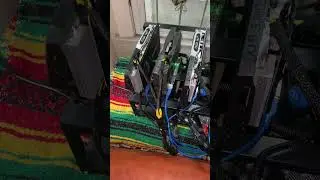 2021 Dec update. 6 gpu crypto mining rig.