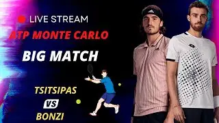 ATP LIVE BENJAMIN BONZI vs STEFANOS TSITSIPAS ATP Monte Carlo 2023 Live Tennis MATCH Score Stream
