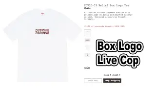 SUPREME MURAKAMI COVID-19 RELIEF BOX LOGO LIVE COP