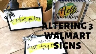 DIY/Revamping Three Walmart Lemon Signs
