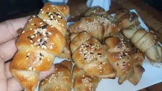 كرواسون صحى بدون دقيق ابيض # مخبوزات # صحيه# للدايت# دقيق القمح# دقيق الشوفان#للرجيم 