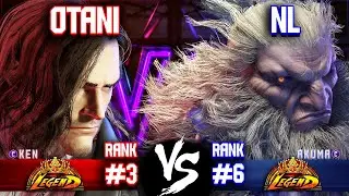 SF6 ▰ OTANI (#3 Rank Ken) vs NL (#6 Rank Akuma) ▰ High Level Gameplay