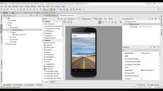 How to add background image in Android Studio