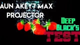 Aun Akey7 Max Projector,Deep Black's Test.True Black like oled.best budget projector 300inch screen
