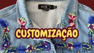jaqueta jeans bordada Patr&iacute;cia bonaldi Patbo