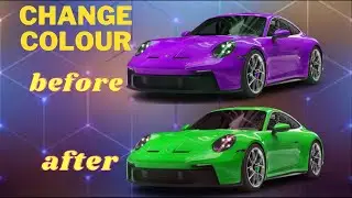 How to change a car colour in photoshop cs6