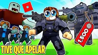 O BOSS Zumbi Gigante Apareceu então Tive que Apelar😬 Roblox
