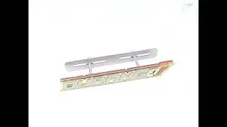 Stainless Steel Radiator Grill Emblem for Dodge Durango | Custom Front Badge