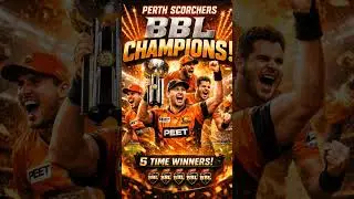 PERTH SCORCHERS WIN BBL TITLE! #bbl #icc #psl