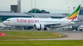 Delivery Flight: Ethiopian B737 Max 8 Manchester Airport 14th July 2022