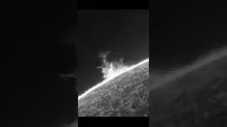 Tornado on The Sun Captured from My Backyard - March 22 #solarimaging #astronomy #astrophotography