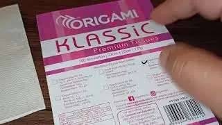 Origami Klassic Premium Tissue Napkins - 100 Serviettes (Plain)