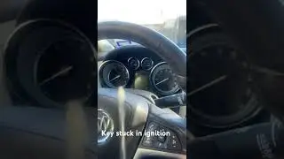 Remove Car Key from stuck Ignition. 2013 Buick Verano