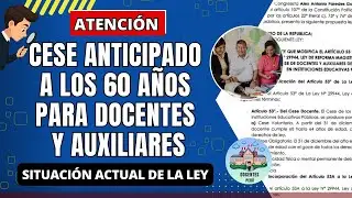🚨 𝐂𝐄𝐒𝐄 𝐀𝐍𝐓𝐈𝐂𝐈𝐏𝐀𝐃𝐎 𝐀 𝐋𝐎𝐒 𝟔𝟎 𝐀𝐍̃𝐎𝐒 𝐏𝐀𝐑𝐀 𝐃𝐎𝐂𝐄𝐍𝐓𝐄𝐒 𝐘 𝐀𝐔𝐗𝐈𝐋𝐈𝐑𝐄𝐒 | 𝐒𝐈𝐓𝐔𝐀𝐂𝐈𝐎́𝐍 𝐀𝐂𝐓𝐔𝐀𝐋 𝐃𝐄𝐋 𝐏𝐋