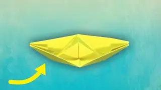 PAPIERBOOT falten ⛵ EINFACHES Papierschiff basteln aus Papier