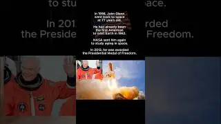 The oldest astronaut to go to space #history #shorts