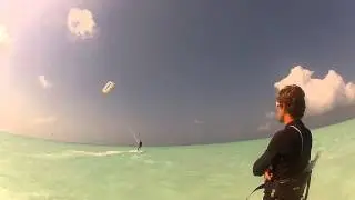 learning to kite surf at Red Monkey Lodge, jambiani, Zanzibar