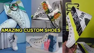 10 WAYS TO Customize Shoes/spray paint on shoes/AMAZING CUSTOM SHOES COMPILATION 2021